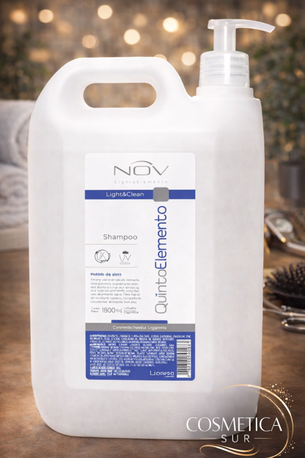 Producto - shampoo quinto elemento nov (Light y Clean) x 1900 ml (con bomba)