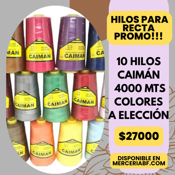 Producto - Promos Ofertas 10 Hilos Caimán colores a elección