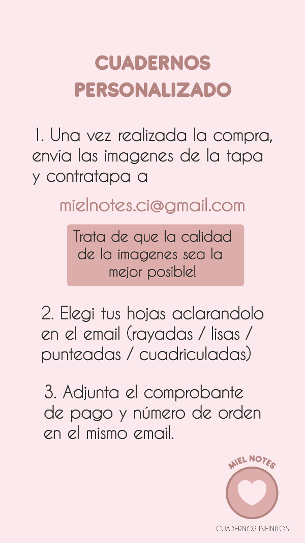 Producto - Personalizá tu cuaderno!
