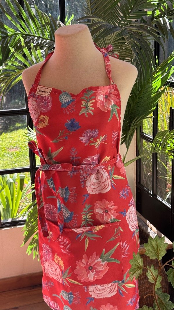 Producto - Delantal Mila rojo - 1
