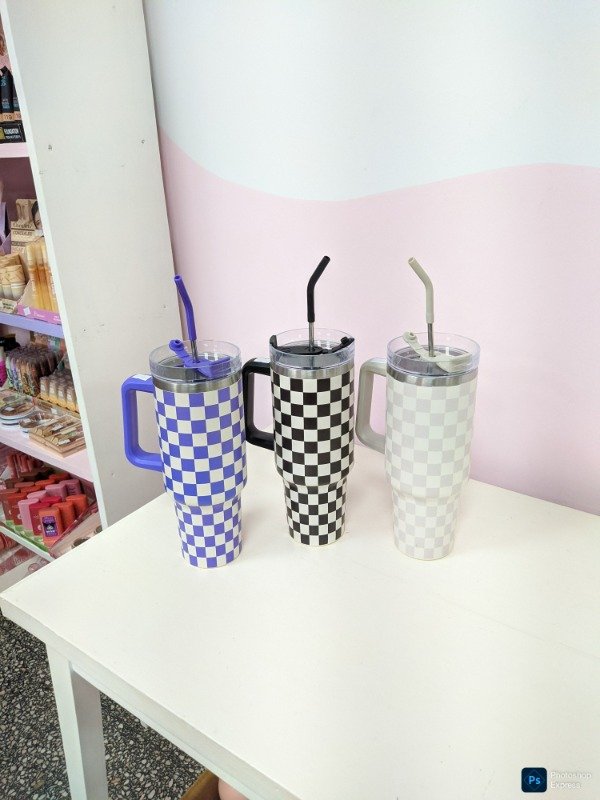 Producto - Vaso termico 1200ml cuadriculado