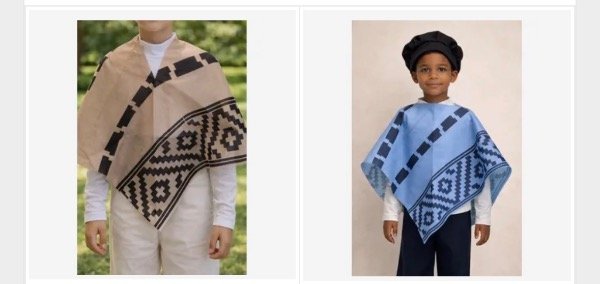 Producto - Ponchos disfraz gaucho de friselina