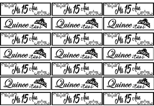 Producto - LAMINA 15 AÑOS OBLEAS 2