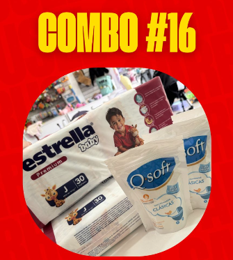Producto - COMBO 16 - 2 ESTRELLA PREMIUM HIPERPACK + 3 T. HUMEDAS QSOFT