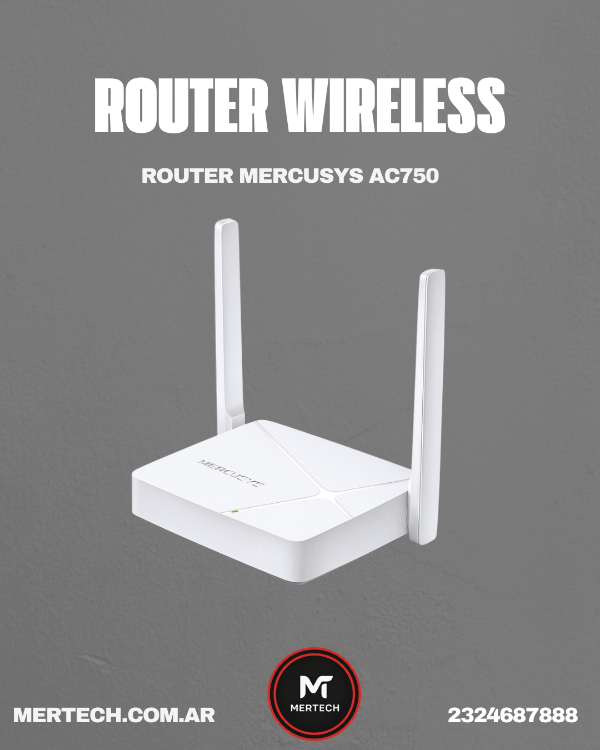 Producto - MR20 Router Wir Mercusys AC750 Dual Band 2 (0653)