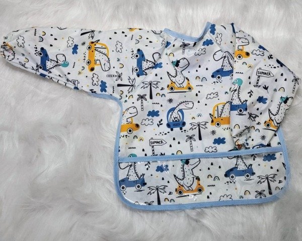 Producto - Babero de tela impermeable con mangas y bolsillo 12 a 36 meses - 8