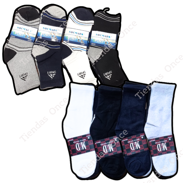 Producto - Medias 3/4 para hombre linea premium - Por docena