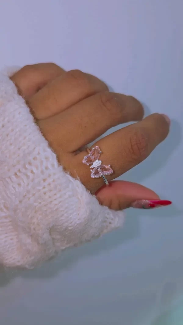 Producto - Anillo mariposa rosa AB