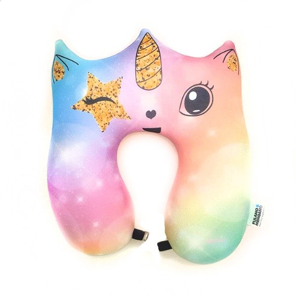 Producto - ALMOHADON CUELLO DE VIAJE -  GATO ESTRELLA