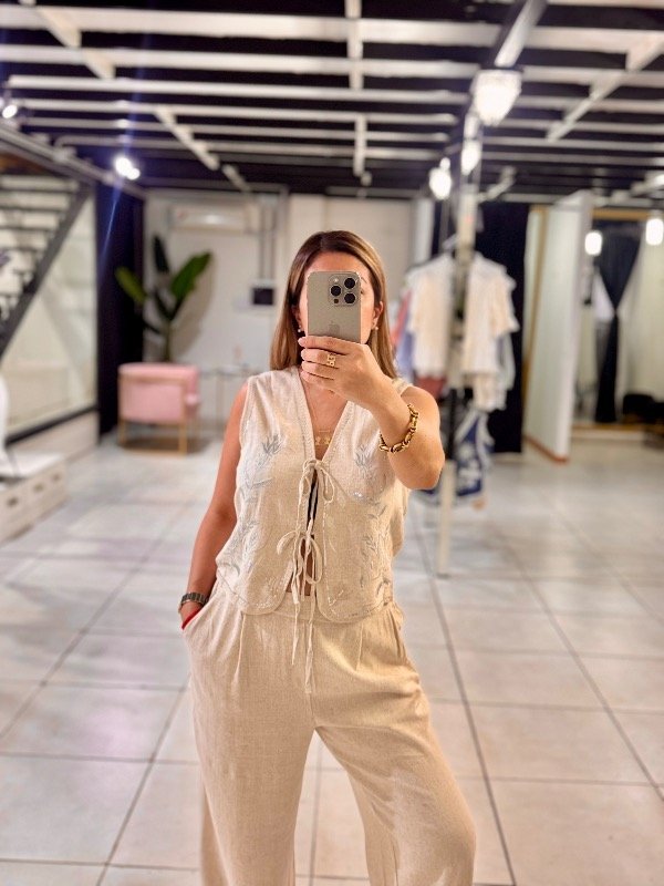 Producto - Conjunto Beige De Lino - 0