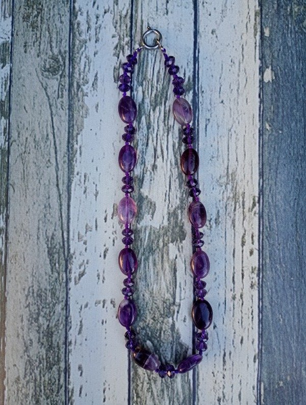 Producto - Collar de amatista y cristal de roca