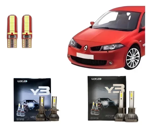 Producto - Kit Cree Led Y3 Luz Baja Y Alta Renault Megane