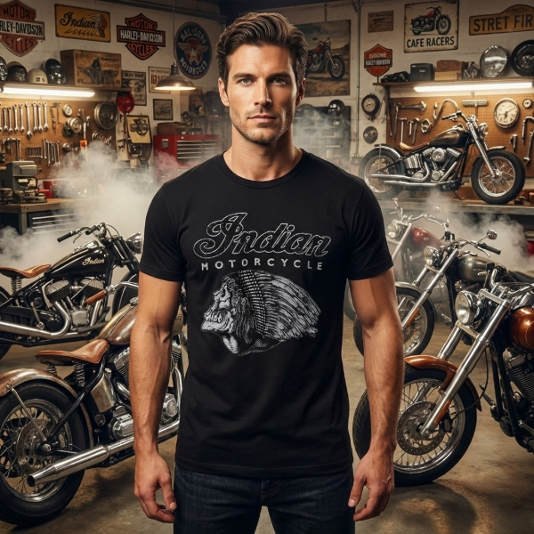 Producto - Remera Indian Motorcycle Moto custom bike