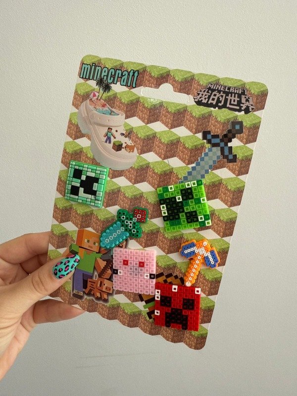 Producto - Pack de Pins para crocs Minecraf