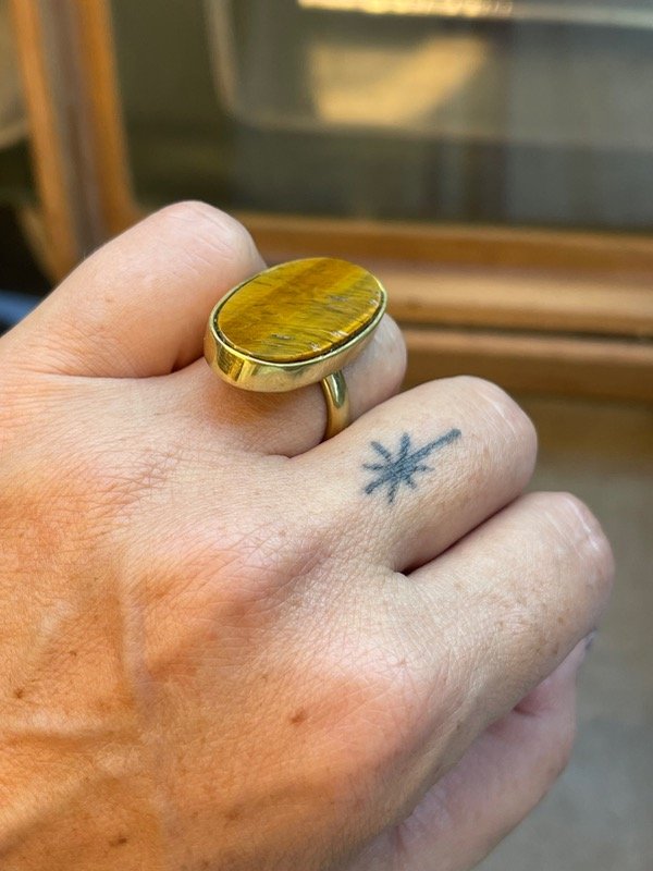 Producto - Anillo Largo XL ojo de tigre