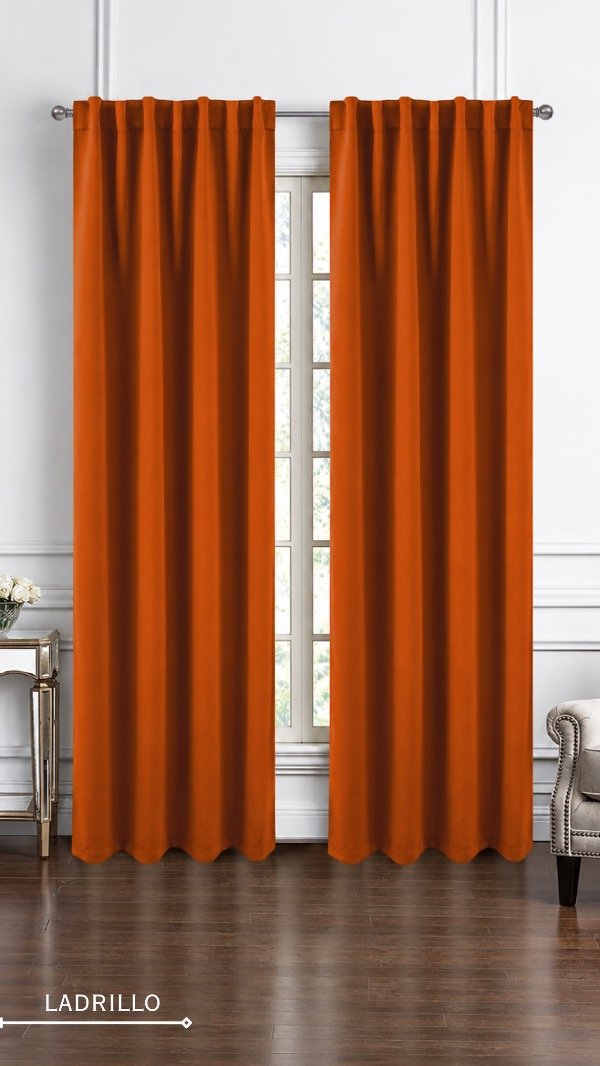Producto - Cortina Blackout 140x220 Lisa Presilla Oculta Terrenal - 5