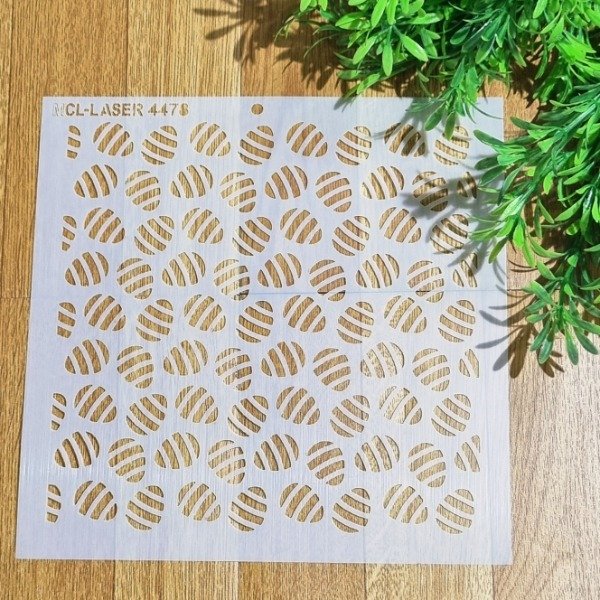 Producto - St 4478  de 20x20 cm Stencil  Fondo Huevos Pascua