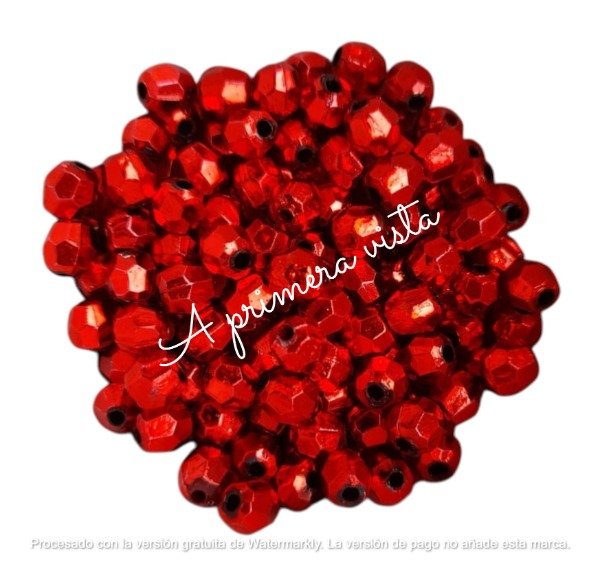 Producto - perlas facetadas metalizada x25g