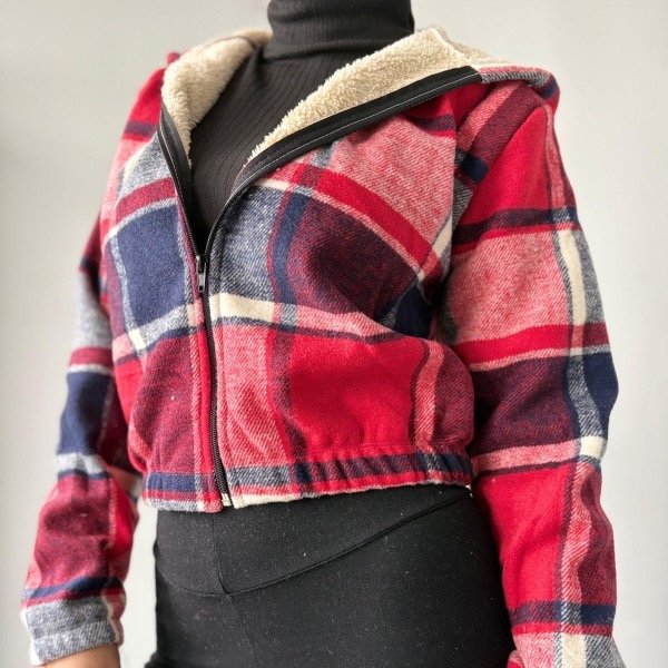 Producto - Campera Corderito Crop