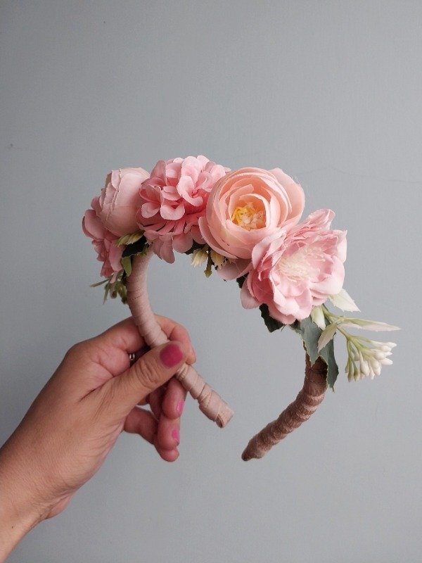 Producto - Vinchita Flores (Rosa)