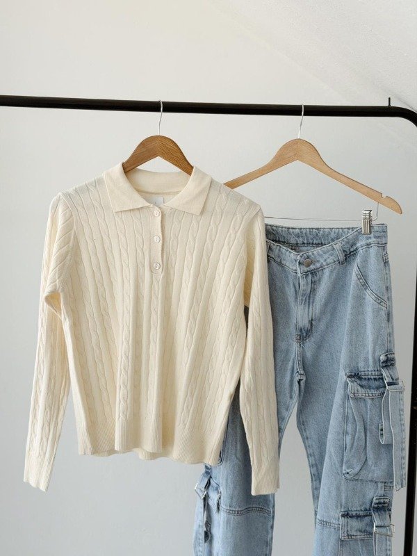 Producto - SWEATER CHOMBA CREMITA