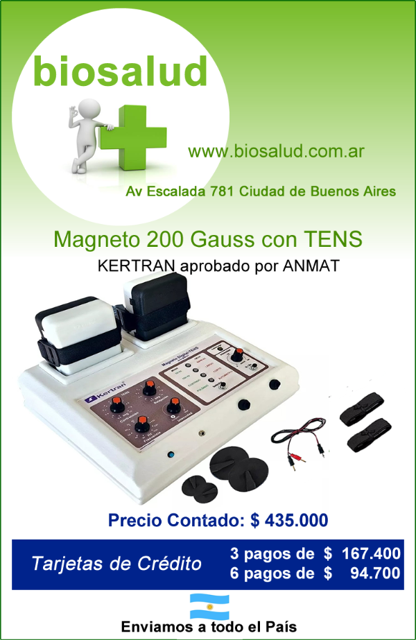 Producto - Electroestimulador TENS dual con Magnetoterapia 200 Gauss KERTRAN
