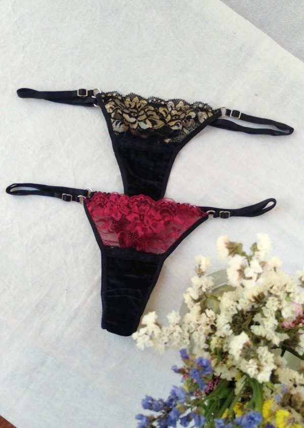 Producto - Pack x 2 regulable Daisy D5 terciopelo /rec.puntilla.