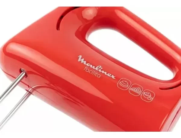 Producto - BATIDORA DE MANO MOULINEX FACILITA 250W 3 VELOCIDADES ROJA - 3