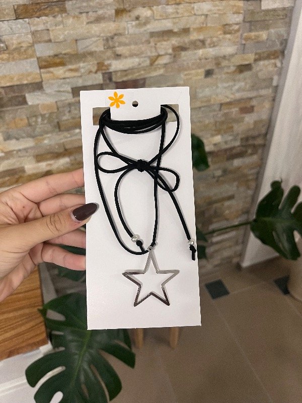 Producto - Choker estrella negro