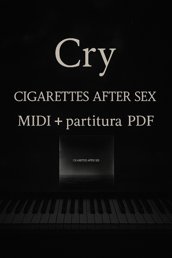 Producto - Cigarettes After Sex - Cry Piano Partitura