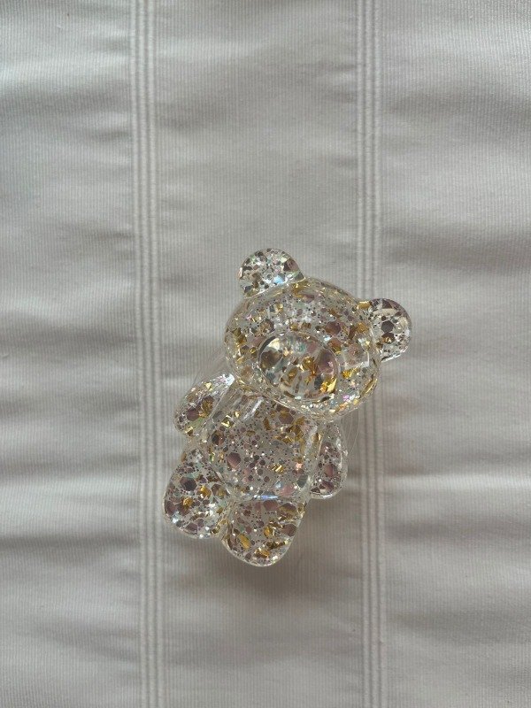 Producto - Popsocket osito plateado y dorado