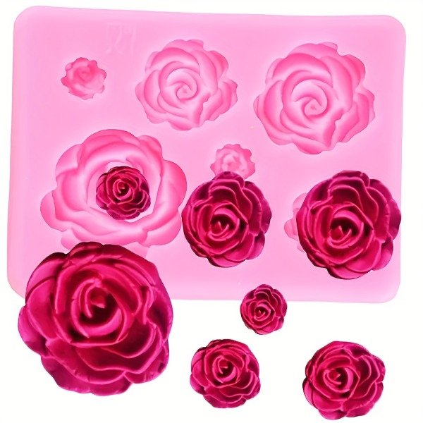 Producto - Molde de silicona 7 rosas