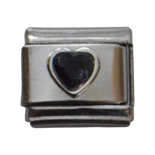 Producto - Charm Corazón Strass Negro AQ