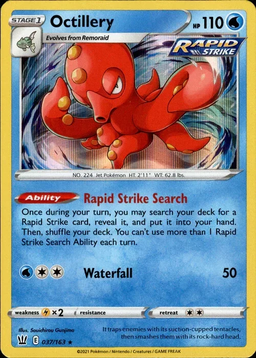 Producto - Octillery - 037/163 - Battle Styles - Holo