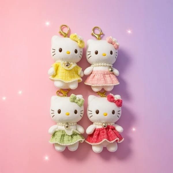 Producto - Llavero Peluche Kitty Perlitas