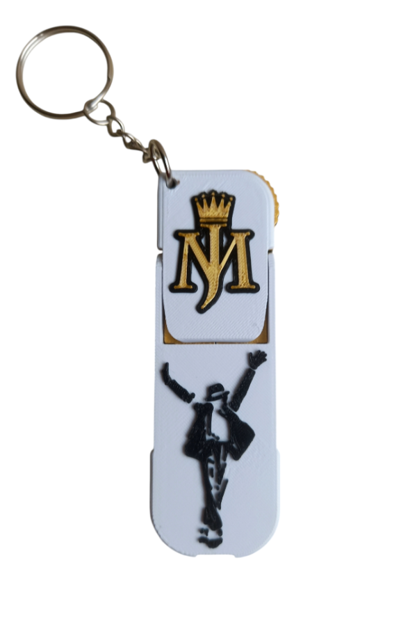 Producto - Llavero soporte para celular 2 en 1 - Michael Jackson