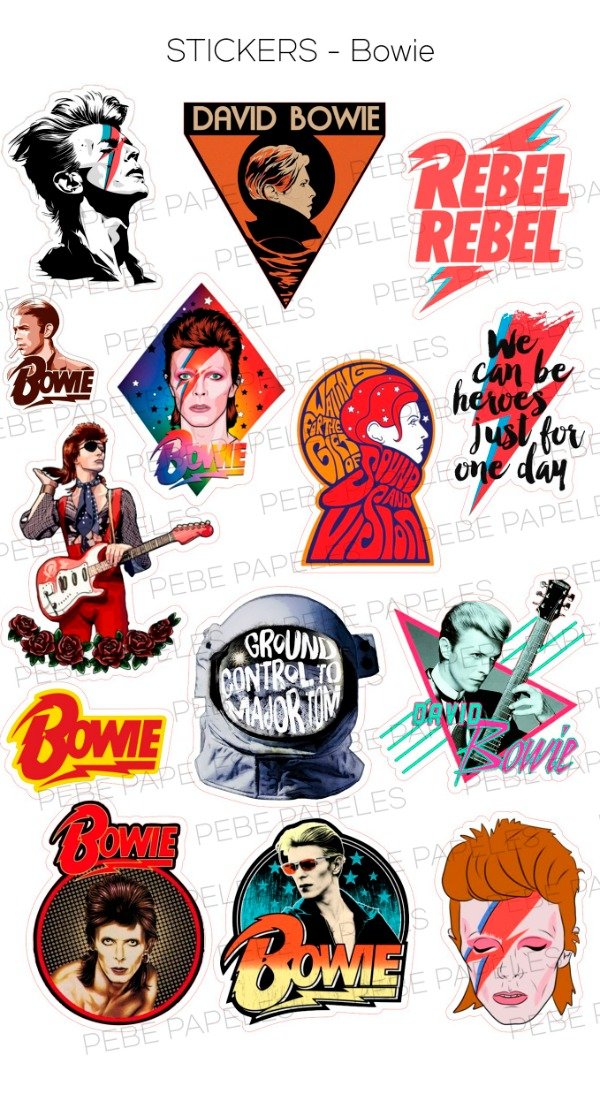 Producto - Stickers Bowie