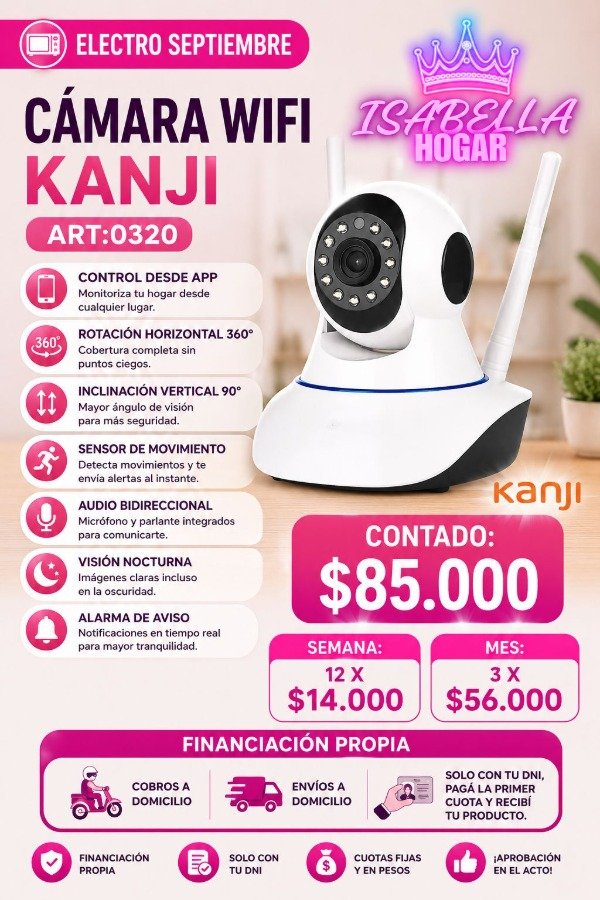 Producto - CAMARA WIFI KANJI COD:053