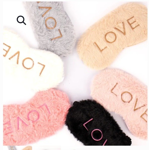 Producto - Antifaz para Dormir de Peluche "LOVE" - 0