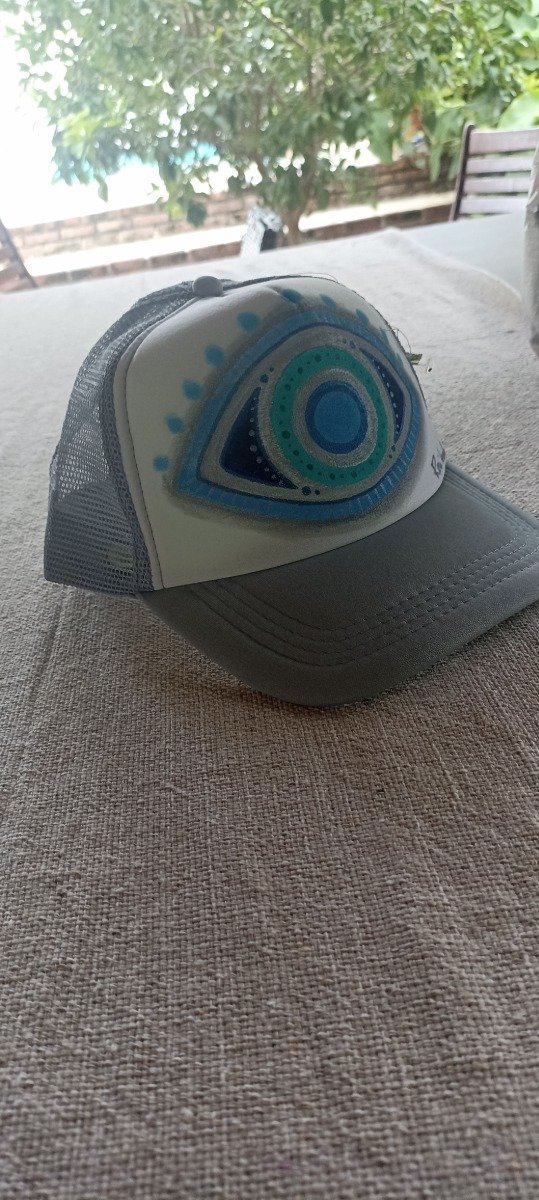 Producto - Gorra Trucker combinada gris y blanco