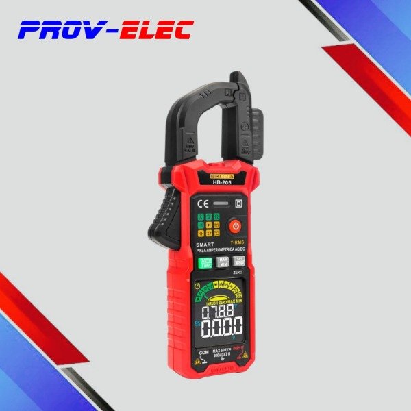 Producto - PINZA AMPEROMETRICA AC/DC BRINNA HB-205 C/CAPACIMETRO Y TEMP.
