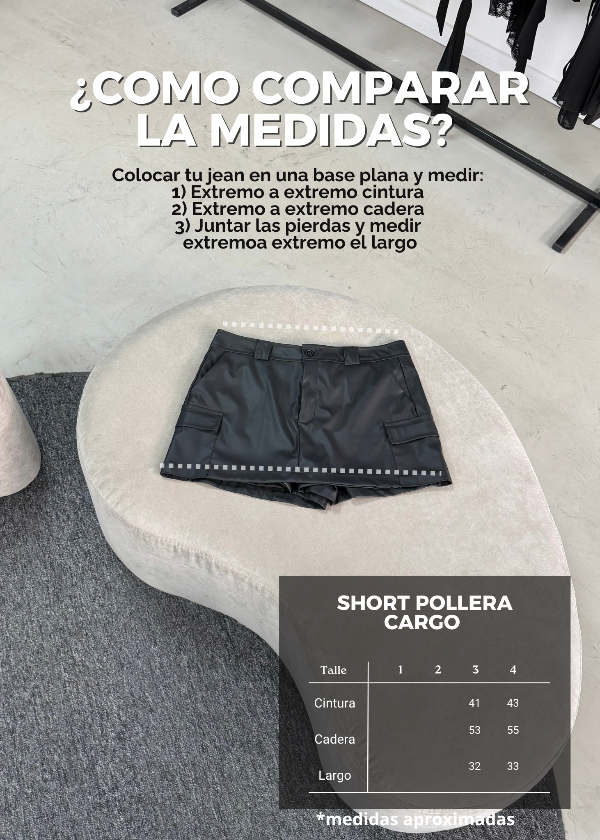 Producto - Short Pollera Cargo - 3