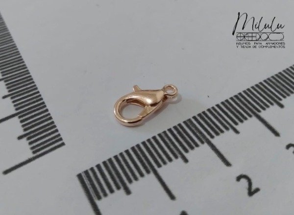 Producto - Mosquetón dorado rose 12mm