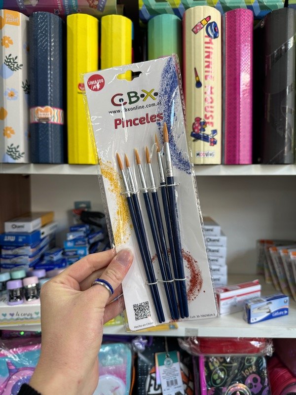 Producto - Set Pinceles Punta Redonda CBX x6