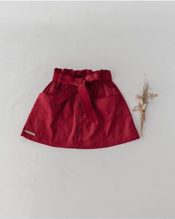 Producto - POLLERA ISAURA CORD TOMATE - 0