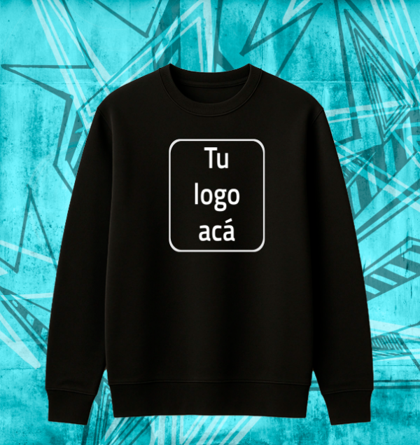 Producto - Buzo cuello redondo negro - Estilo Oversize