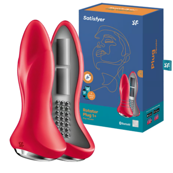 Producto - Plug Anal Vibrador con Rotación Satisfyer Rotator Plug 1+ App (Recargable) - 0
