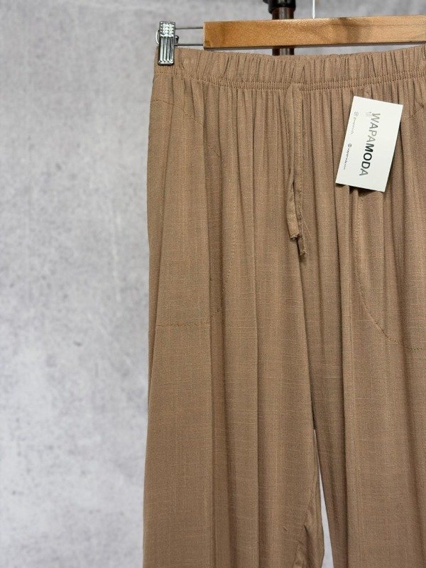 Producto - PANTALON BAIC BEIGE LINO ELASTIZADO - 1