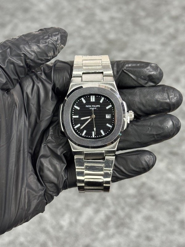 Producto - PATEK PHILIPPE 2 PLATA NEGRO (calidad A+)