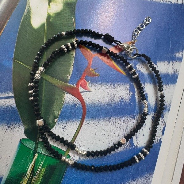 Producto - Collar Kuro Plateado - 3